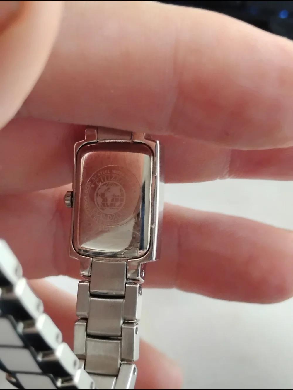 Citizen Eco-Drive Women's Silver Crystal-Accent White Bracelet Watch